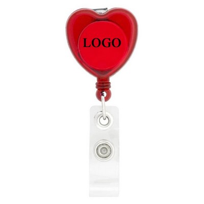 ABS Heart Shaped Badge Reel