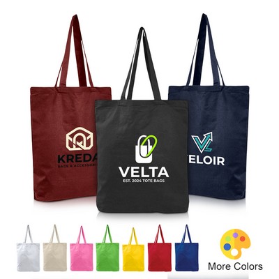 Economical Cotton Tote with Bottom Gusset