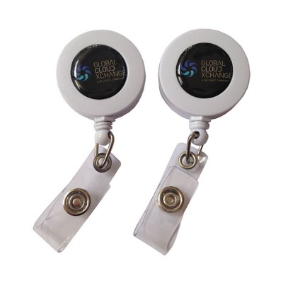 Round Retractable Badge Holder